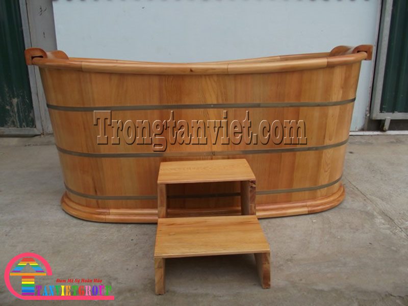 bồn tắm gỗ sồi hà nội
