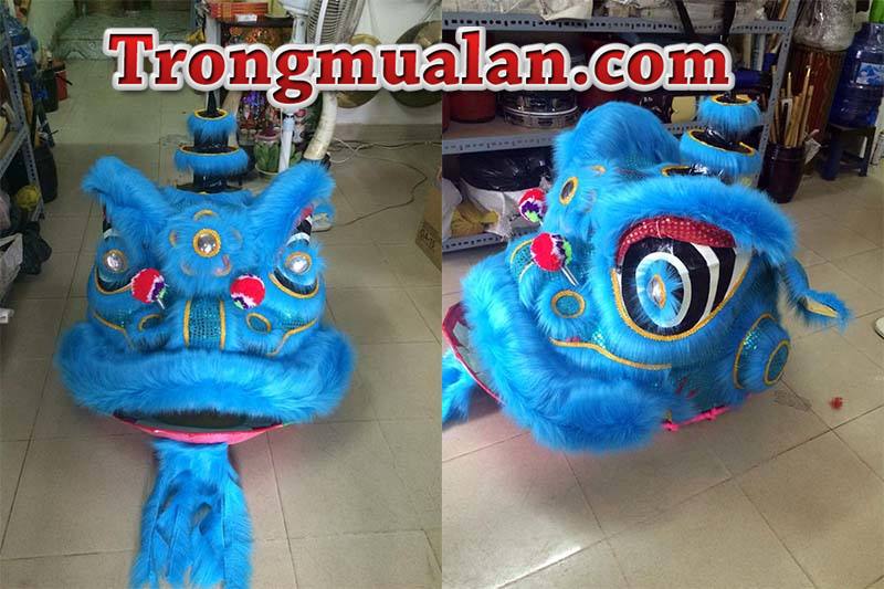 đầu múa lân màu xanh
