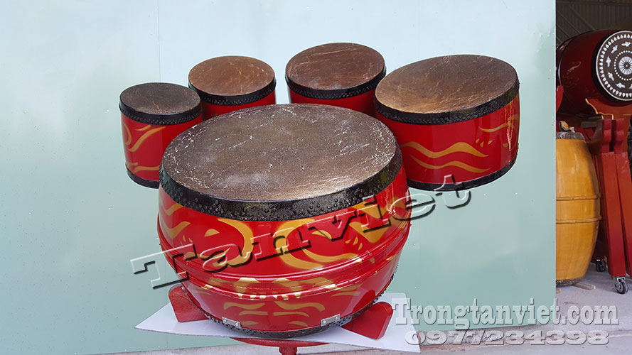 sản phẩm trống hát văn bịt hai mặt