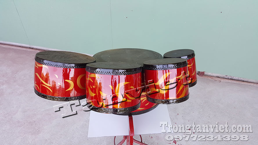 trống hát văn 4 tum và 1 cái